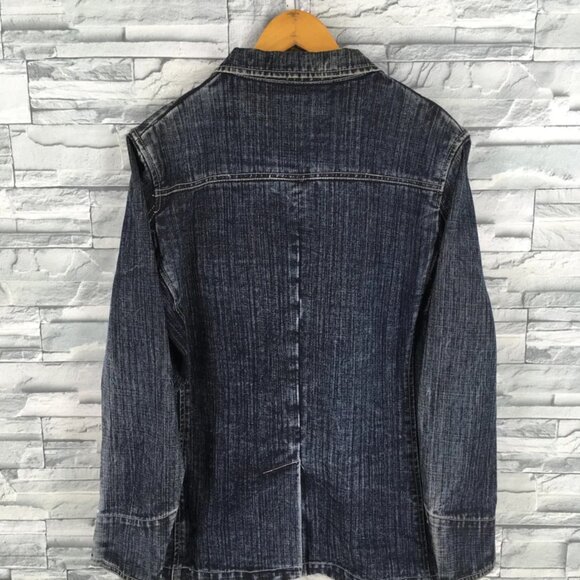 90s Takeo Kikuchi distressed denim workwear jacket - Picture 2 of 4